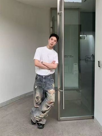 Quần jean suông 58021