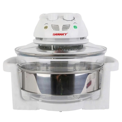 Nồi Nướng Thủy Tinh Sanaky VH-158T 15 Lít, Màu Trắng