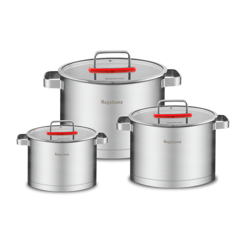 Bộ Nồi Inox Nagakawa Aki NAG1357