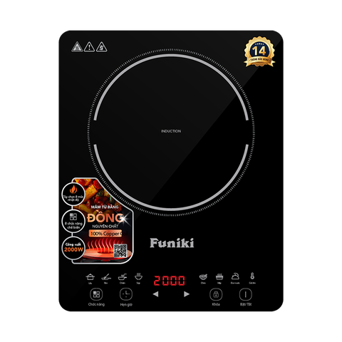 Bếp Điện Từ Đơn Funiki HSD8162 + Tặng Kèm Nồi Lẩu