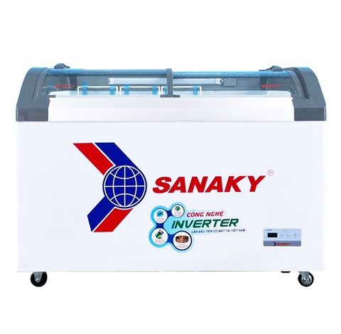 Tủ đông Sanaky Inverter 280 lít VH-3899K3B (kính cong 1N, viền xám)