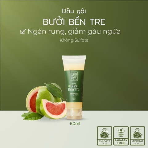 Dầu gội Bưởi Bến Tre mini size 50ml