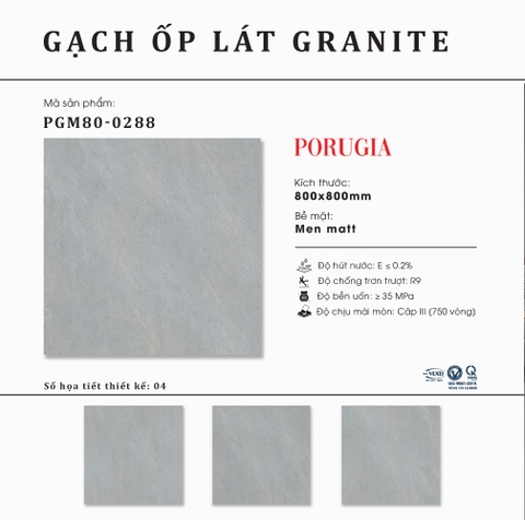 Gạch granite cao cấp Thạch Bàn PGM80-0288