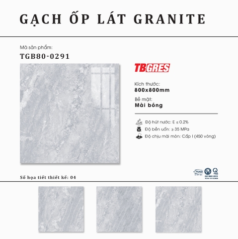 Gạch granite 800x800 Thạch Bàn TGB80-0291