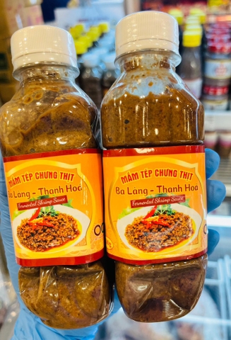 Mắm tép chưng thịt ba làng