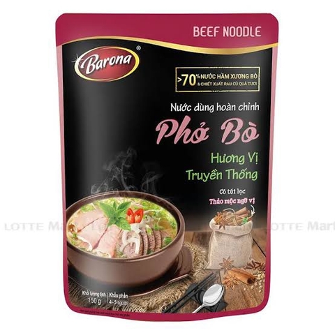 Nước dùng phở bò barona