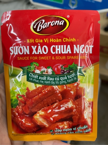 Sườn xào chua ngọt barona