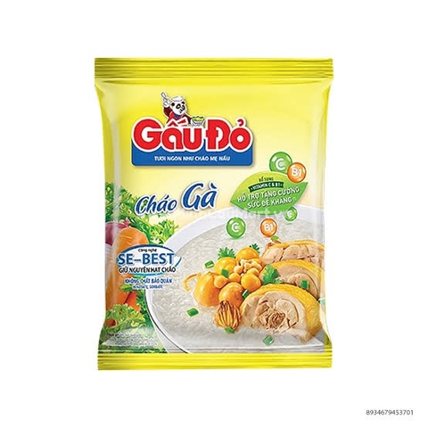 Cháo gấu đỏ vị gà