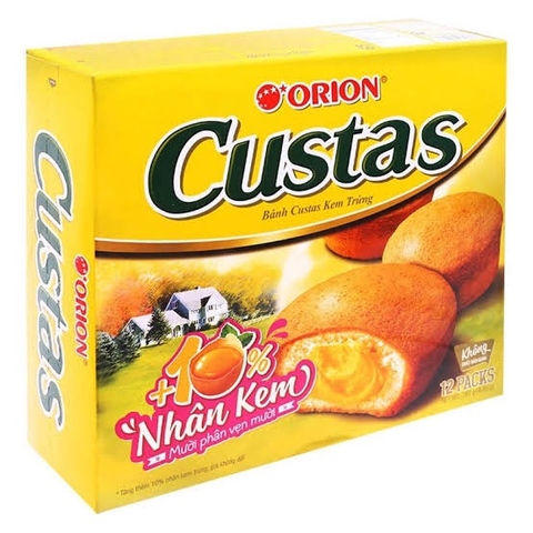custas Kem Trứng Hộp 12 Gói