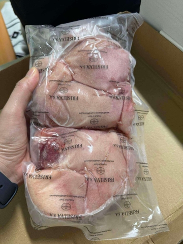 Bắp heo RÚT XƯƠNG có da(chia túi ) /kg - loại 2 bắp 1.3-1.5kg  皮付き豚スネ骨抜き