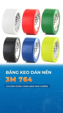 Băng keo dán nền 3M 764 nhiều màu – Giải pháp đơn giản nhưng hiệu quả để quản lý không gian nhà xưởng!