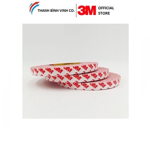 Băng keo hai mặt chịu nhiệt, không dệt 3M 9080R có thể tháo gỡ không để lại keo