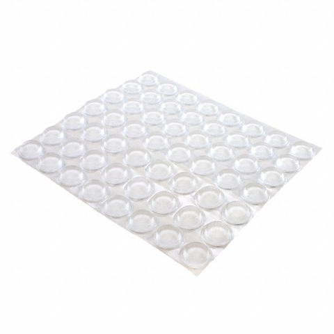 Vỉ 56 Nút đệm cao su 3M SJ5312 Bumpon Blister Pack Clear (Nút dẹt) Giảm Shock, Giảm Va Chạm