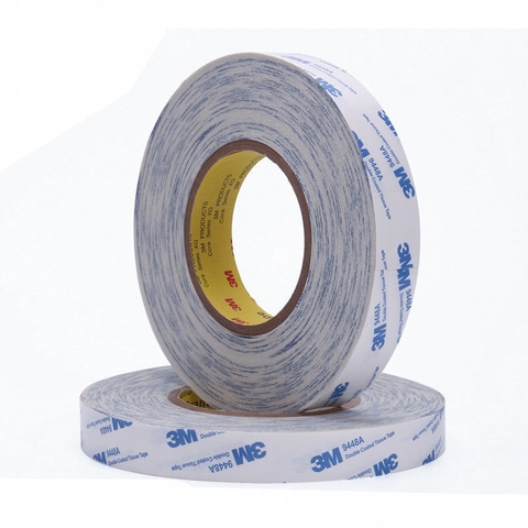 [Chính hãng] Băng Keo 2 Mặt 3M 9448A Double Coated Tissue Tape (Trắng phối xanh)