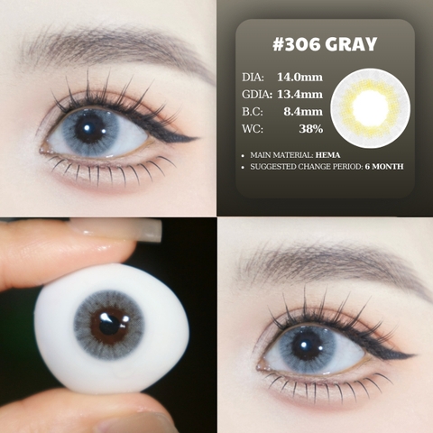 (THƯỜNG) 306 GRAY - size nhỏ