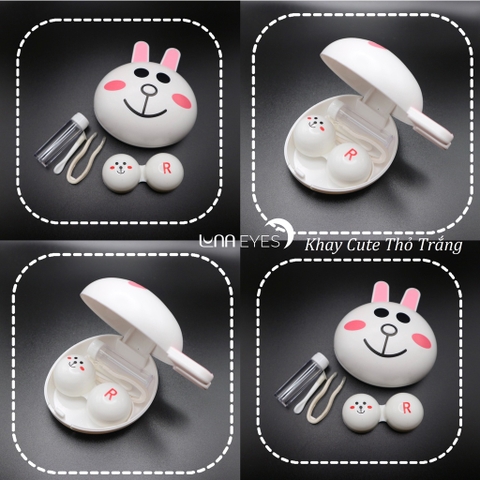 Khay Gương Hình Thú Cute + dụng cụ đeo