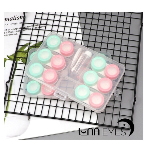 KHAY ĐỰNG 6 ĐÔI LENS + dụng cụ đeo