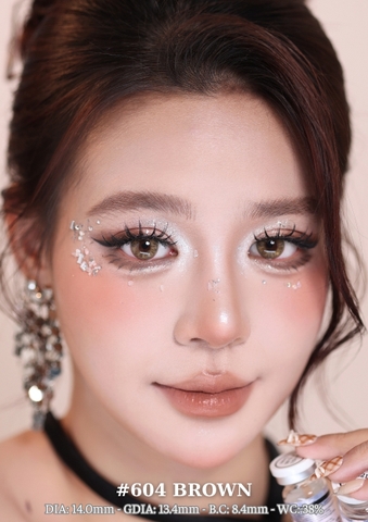 (THƯỜNG) 604 BROWN - size nhỏ