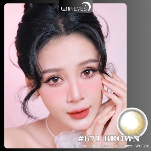 671 BROWN - size nhỏ