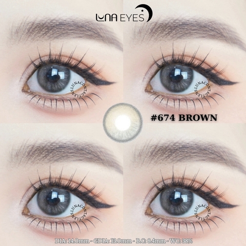 (XẢ) 674 BROWN - size nhỏ