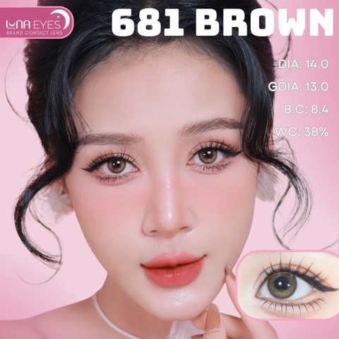 (XẢ) 681 BROWN - size nhỏ