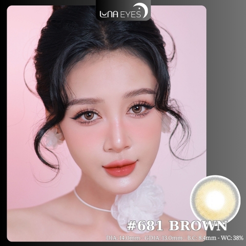 (XẢ) 681 BROWN - size nhỏ