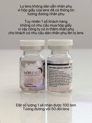 TEM PHỤ, HỘP, GIẤY HDSD, ĐÓNG GÓI