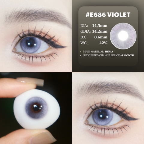 (HOT) E686 VIOLET - size to