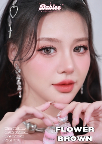 FLOWER BROWN - size to