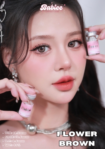 FLOWER BROWN - size to