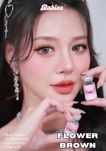 FLOWER BROWN - size to