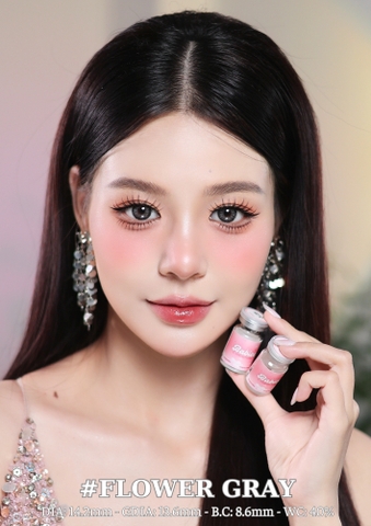 FLOWER GRAY - size to