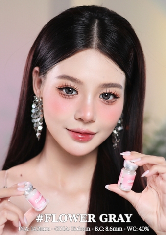 FLOWER GRAY - size to