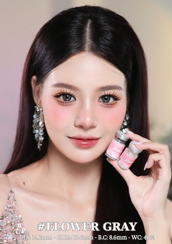 FLOWER GRAY - size to