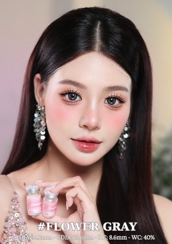 FLOWER GRAY - size to