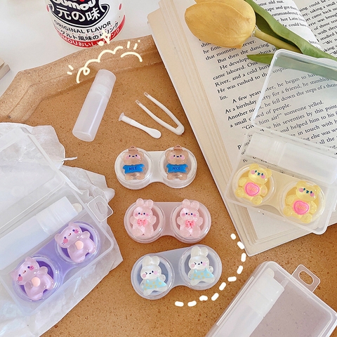Khay đơn pha lê hình thú trong suốt kèm dụng cụ đeo