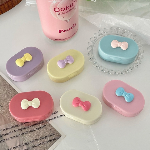 Khay gương gắn nơ kèm dụng cụ đeo