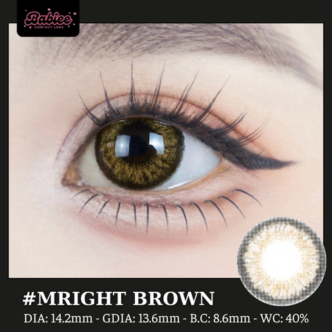 (XẢ/BABIEE) MRIGHT BROWN - size vừa