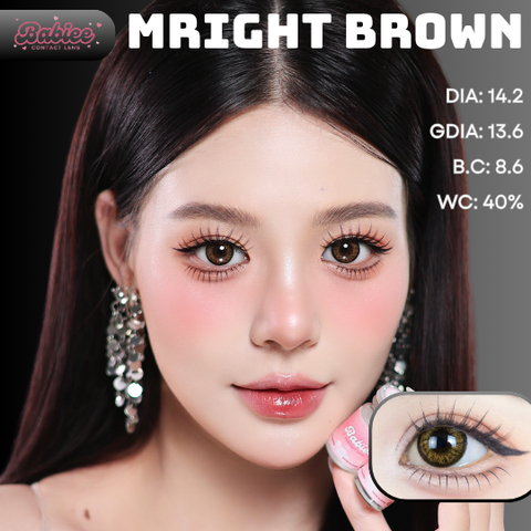 (XẢ/BABIEE) MRIGHT BROWN - size vừa
