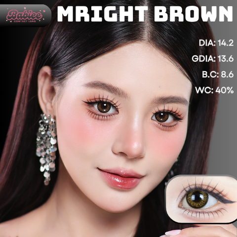 (XẢ/BABIEE) MRIGHT BROWN - size vừa