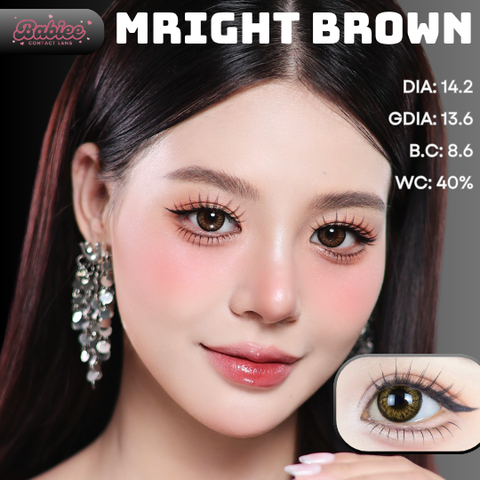(XẢ/BABIEE) MRIGHT BROWN - size vừa