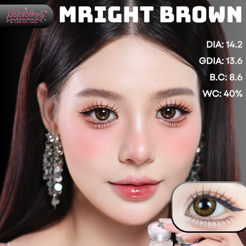 (XẢ/BABIEE) MRIGHT BROWN - size vừa