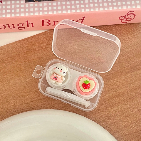 Khay gắn thú hộp vuông kèm dụng cụ đeo lens