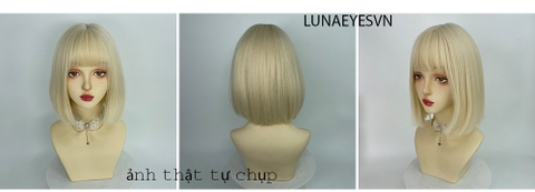 [WTHK55] Tóc Giả Vic Ngắn Màu Vàng Be