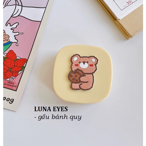 Khay vuông hoạt hình Luna Eyes kèm dụng cụ đeo lens