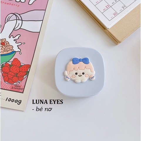 Khay vuông hoạt hình Luna Eyes kèm dụng cụ đeo lens