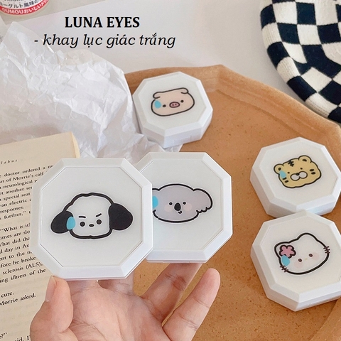 Khay lục giác LUNA EYES kèm dụng cụ đeo lens