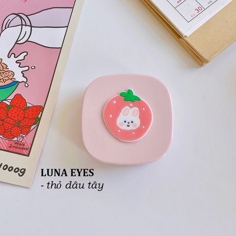 Khay vuông hoạt hình Luna Eyes kèm dụng cụ đeo lens