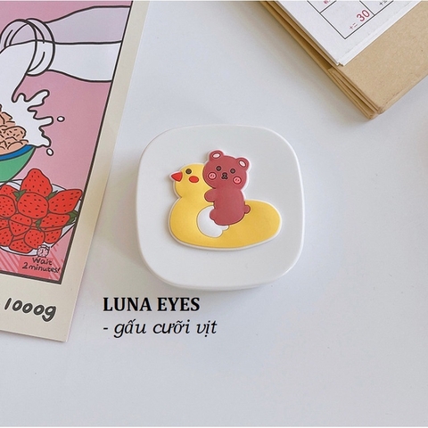 Khay vuông hoạt hình Luna Eyes kèm dụng cụ đeo lens