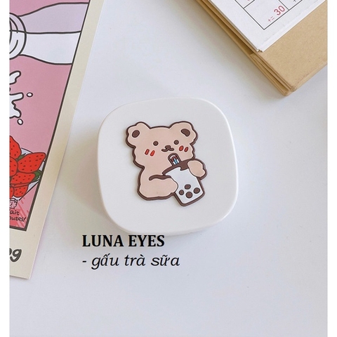 Khay vuông hoạt hình Luna Eyes kèm dụng cụ đeo lens
